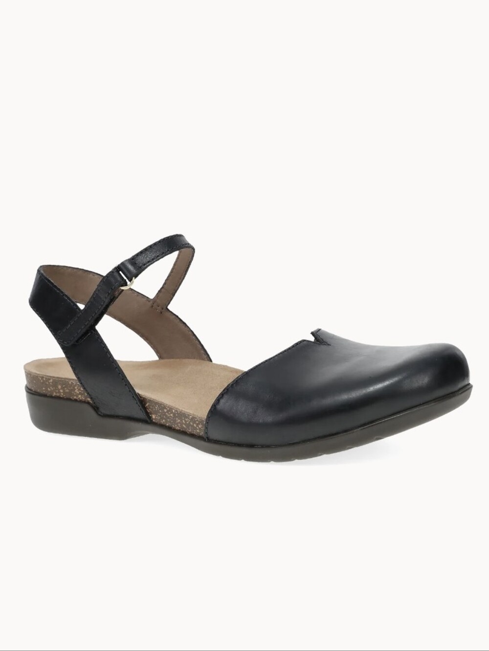 Dansko Rowan Mary Jane Leather Sandals Size 9.5 EU 40 Black Waxy Burnished NWOB